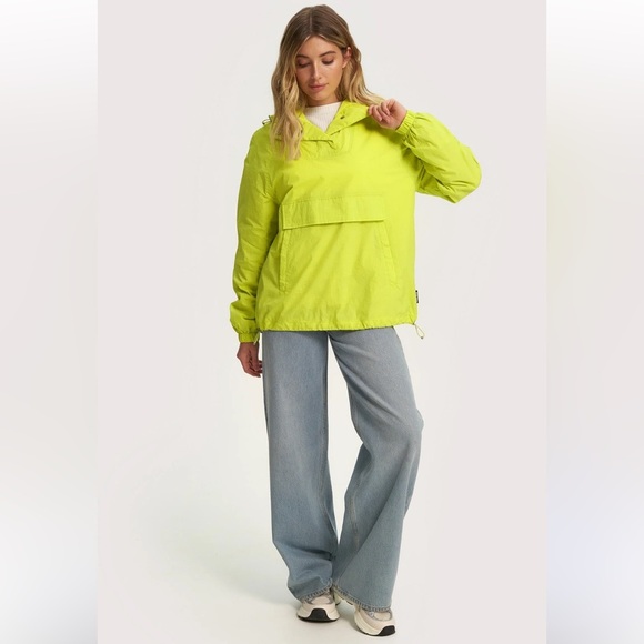 Noize Neon Yellow Green Chyna Windbreaker Jacket Technical Jacket - Picture 4 of 17